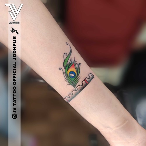 Peacock Feather Tattoo | Mor Piece Tattoo | Feather Tattoo | Popular  feather tattoo | Morpis - YouTube
